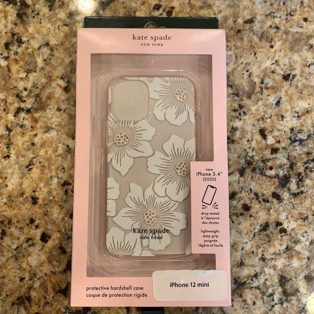 Kate spade iPhone 12 mini protective hard shell phone case. New in box!
